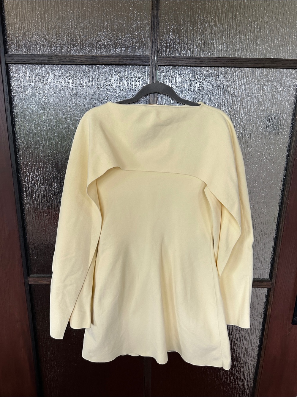 Cult Gaia Revolve Almina Wing Sleeve Mini Dress Elegant Yellow Long-Sleeve Sz L - Picture 14 of 16